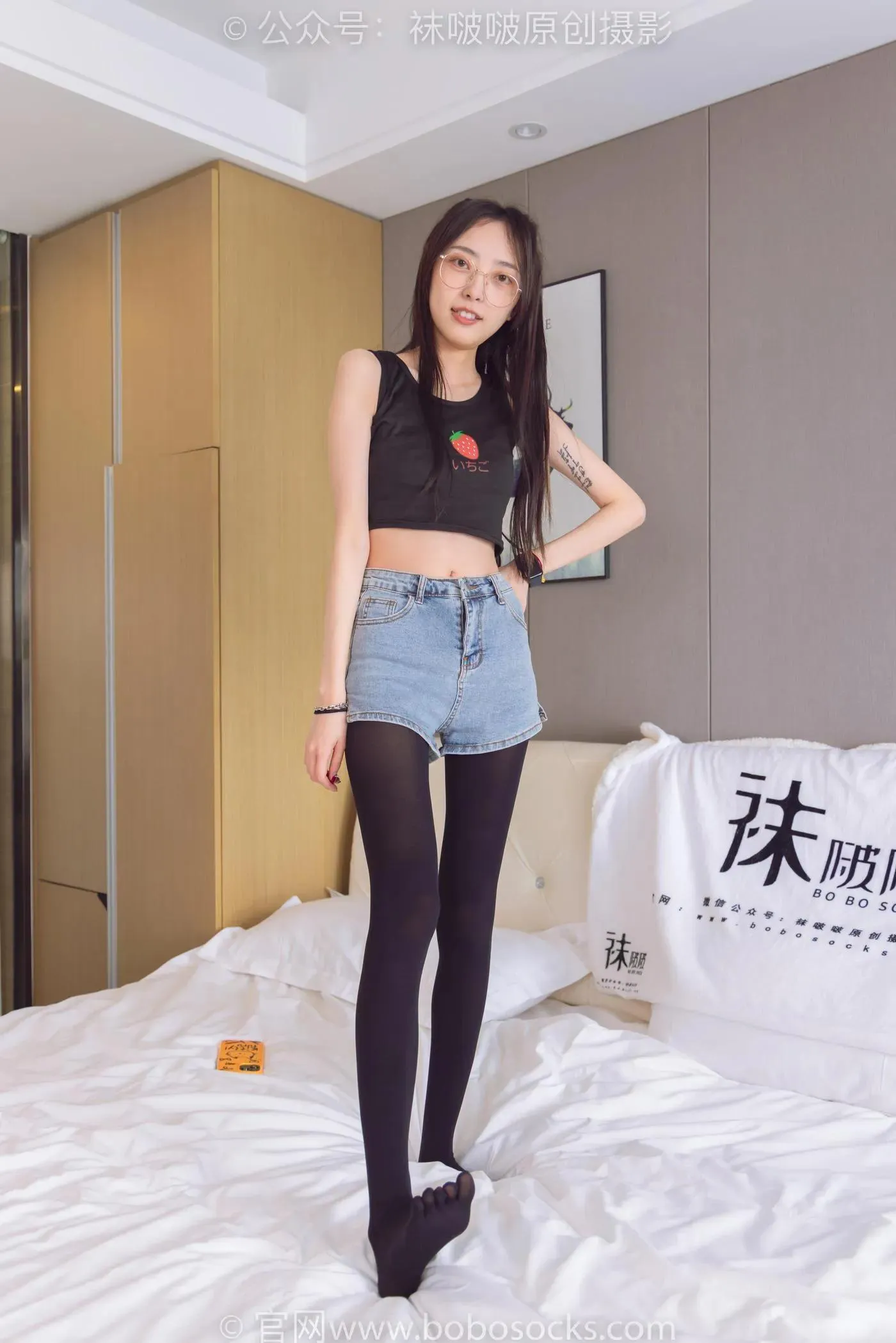[BoBoSocks袜啵啵]NO.192 稚予-高跟鞋、黑色五指袜 [139P]插图2